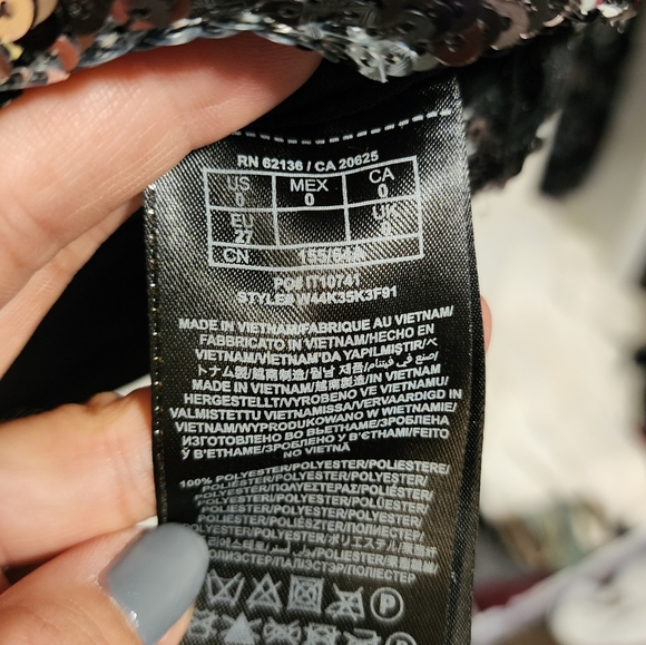 Silver sequins mini dress - Picture 6 of 6